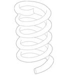 Genuine Mercedes-benz Front Axle Spring 210-321-35-04. Fixed Price $114.29.