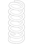 Genuine Mazda Coil Spring GK2A-28-011B. Fixed Price $64.27.