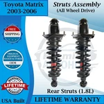 Monroe Oem Rear Struts For 2003-2006 Toyota Matrix 4X4 Lifetime Warranty. Fixed Price $230.68.