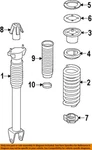 Mercedes Oem 06-19 GLE300D Rear Suspension Shocks Components-spring 1643240204. Fixed Price $224.68.