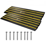 Vevor Curb RAMP,2 PACK,2.6" Rise,rubber Driveway Ramps,heavy Duty 33069 Lbs Weig. Fixed Price $158.77.