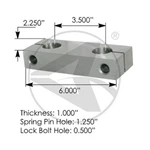 International Front Spring Side Bar Shackles. Fixed Price $49.95.