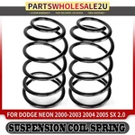 2X Front Left & Right Coil Spring Set For Chrysler Neon Dodge Sx 2.0L Sedan. Fixed Price $65.99.