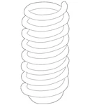 Genuine Mercedes-benz Coil Spring 166-321-18-04. Fixed Price $189.00.