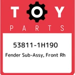 53811-1H190 Toyota Fender Sub-assy, Front Rh 538111H190, New Genuine Oem Part. Fixed Price $460.07.