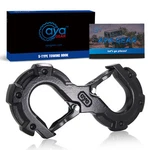 S-shape Integrated Winch Quick Shackles With 33,000 Lbs Break Strength Black New. Fixed Price $35.99.
