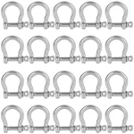 20 Pcs Stainless Steel M6 Screw Shackle 1/4 Inch Chain Bow Cl.... Fixed Price $34.81.