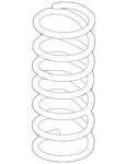 Genuine Volkswagen Coil Spring 7L6-411-105-L. Fixed Price $215.64.