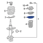 For Toyota Camry 2018-2026 4815706220 Front Upper Coil Spring Insulator. Fixed Price $33.43.