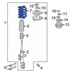 For Honda Fit 2007-2008 51401SLNA13 Front Coil Spring. Fixed Price $209.23.