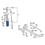For Toyota Prius 2004-2009 4823147101 Rear Coil Spring. Fixed Price $143.69.