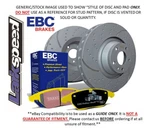 Ebc Rear T/groove Disc & Yellowstuff Pad Ford Focus C-max 2.0 05 07. Fixed Price $303.59.