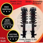 New Oe Front Struts For 2014-2015 Honda Civic 2.4L Si Coupe Lifetime Warranty. Fixed Price $314.69.
