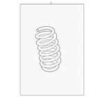 Genuine Land-rover Coil Spring LR114449. Fixed Price $196.25.