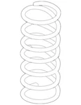 Genuine Volkswagen 2007-2010 Touareg Base Tdi VR6 Coil Spring 7L6-411-105-AA. Fixed Price $167.92.