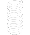 Genuine Mercedes-benz Helical Spring 166-321-18-04. Fixed Price $163.80.