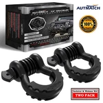 Autmatch Ring Shackle 3/4" Heavy Duty For Off Road Recovery, Frosted Black. Fixed Price $25.99.
