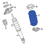 For Jeep Grand Cherokee 2021-2023 68506684AB Rear Coil Spring. Fixed Price $152.21.
