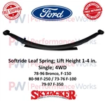 Skyjacker Softride Leaf Spring 1-4" Rear Lift Ford Bronco F150 F250 F350 4WD. Fixed Price $391.51.