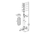 Genuine Mercedes-benz Rear Spring 124-324-30-04-64. Fixed Price $140.55.