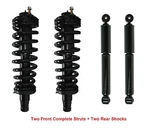 2 Front Complete Struts + Rear Shocks Suspension Fit Trailblazer Envoy Rainier. Fixed Price $164.00.