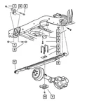 Genuine Mopar Rear Leaf Spring 52106765AG. Fixed Price $268.53.