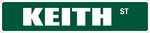 *aluminum* Keith 4" X 18" Metal Novelty Street Sign Ss 2164. Fixed Price $12.99.