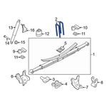 Ford F-250 Super Duty 2018-2026 BC3Z5705K Leaf Spring Axle U-bolt. Fixed Price $34.68.