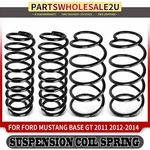 4X Front & Rear Coil Springs Ford Mustang Base Gt 2011-2014 V6 3.7L V8 5.0L. Fixed Price $98.68.