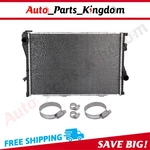 Aluminum Radiator For 97-98 Bmw 528I 540I With Universal Oil Hose Clamps Kit. Fixed Price $62.50.
