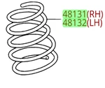 Toyota 06 Highlander Hv Front Spring Set Genuine Oem. Fixed Price $331.00.