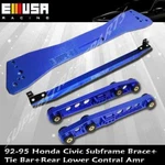 Rear Lower Control Arm Tie Bar Subframe Blue For 92-95 Civic 93-97 Del Sol. Fixed Price $1043.95.