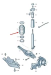 New Volkswagen Golf MK7 Rear Spring 5Q0511115HN. Fixed Price $236.64.