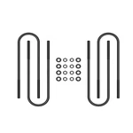 Icon Rear 17" U-bolt Kit 99-10 Ford F-250 F-350 Super Duty Set Of 4 37002. Fixed Price $109.95.