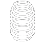 Genuine Volkswagen Spring 5Q0-511-115-HN. Fixed Price $149.58.