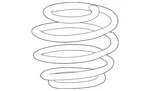 Genuine Honda Coil Spring 51401-TVA-A13. Fixed Price $53.66.