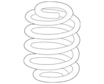 Genuine Audi Coil Spring 4K0-511-115-PD. Fixed Price $225.60.
