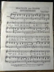 1949 Advance Copy Country Sheet Music Shackles & Chains (jimmie Davis). Fixed Price $8.00.