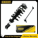 2PC Front Driver Side Strut Coil Spring + Sway Bar Link For 2003-2014 Volvo XC90. Fixed Price $99.98.