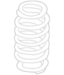 Genuine Audi Spring 8J0-511-115-BE. Fixed Price $202.66.