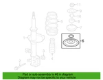 Nissan 54040-1HK0B Lh/rh Upper Coil Spring Seat Kicks Versa New Genuine. Fixed Price $23.97.