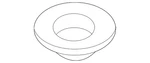 Genuine Volkswagen Spring Upper Insulator 1EA-512-149. Fixed Price $8.69.