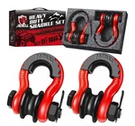 Ambull 3/4 Ring Snatch Block Shackle Set 22000LB Tow Pulley Pack Offroad Utv. Fixed Price $35.10.
