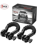 Nilight 2PCS 3/4" D-ring Shackle 4.75 Ton With Isolators & Washer Kits For Jeep. Fixed Price $28.49.