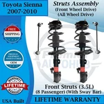 Monroe Oem Front Struts W/ Sway Bar For 2007-2010 Toyota Sienna 2WD/4X4 8 Seater. Fixed Price $373.63.
