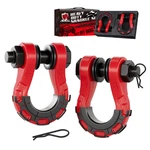 Ambull Shackles Upgrade 3/4" Ring (2 Pack) 70,000 Lbs Break Red. Fixed Price $52.90.