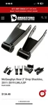 - 2" Rear Drop Shackles 2011 2019 Chevy Gmc 2500 / 3500 Mcgaughys 33200. Fixed Price $115.89.