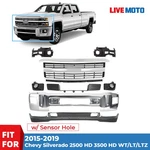 Front Bumper Cover Grille Kit For 2015-2019 Chevy Silverado 2500 3500 Wt/lt/ltz. Fixed Price $837.99.