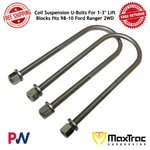 Maxtrac Coil Suspension U-bolts 1-3" Lift Blocks Fits 98-10 Ford Ranger 2WD. Fixed Price $57.13.