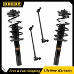 Front Struts + Sway Bars For Volkswagen Jetta Beetle Golf Eos 55MM Lower Housing. Fixed Price $140.02.